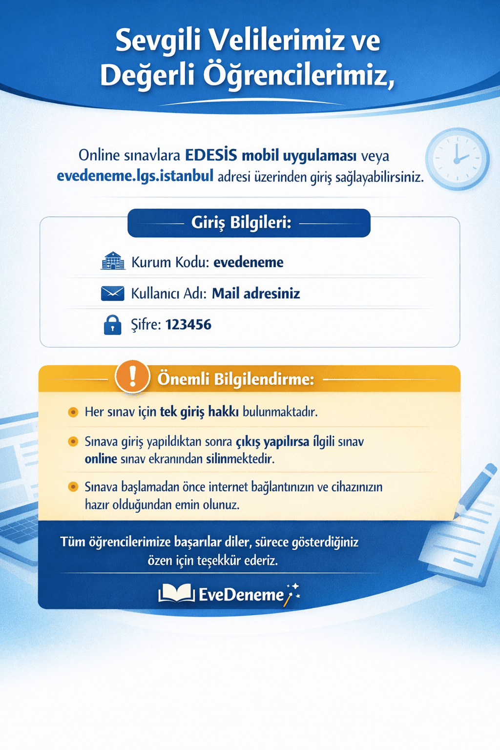 2025-2026 LGS Mart Sonu Deneme Paketi 10 Adet | Panelli ve Panelsiz Seçenek | Eve Kargo - Görsel 2