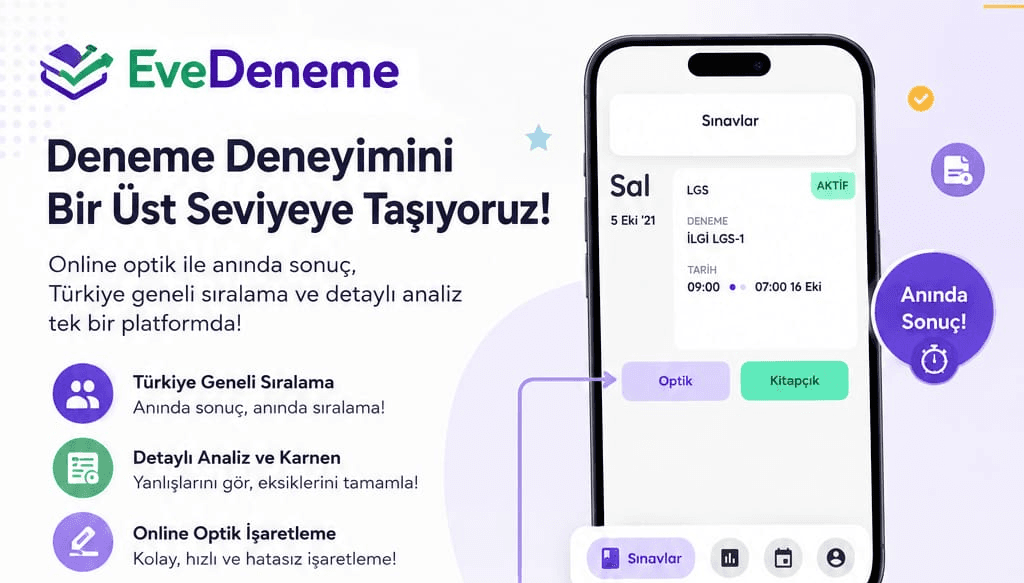 2026-2027 5. Sınıf Ekim Ayı Deneme Paketi | Türkiye Geneli Sıralama | EveDeneme - Görsel 2
