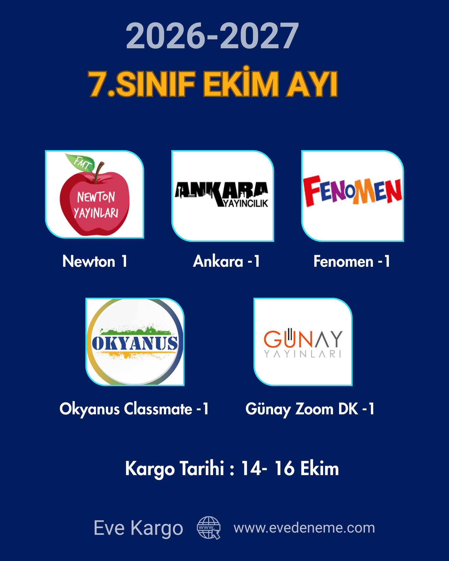 7. Sınıf LGS Hazırlık Ekim Deneme Paketi | Dijital Karne Ayrıcalığı | EveDeneme