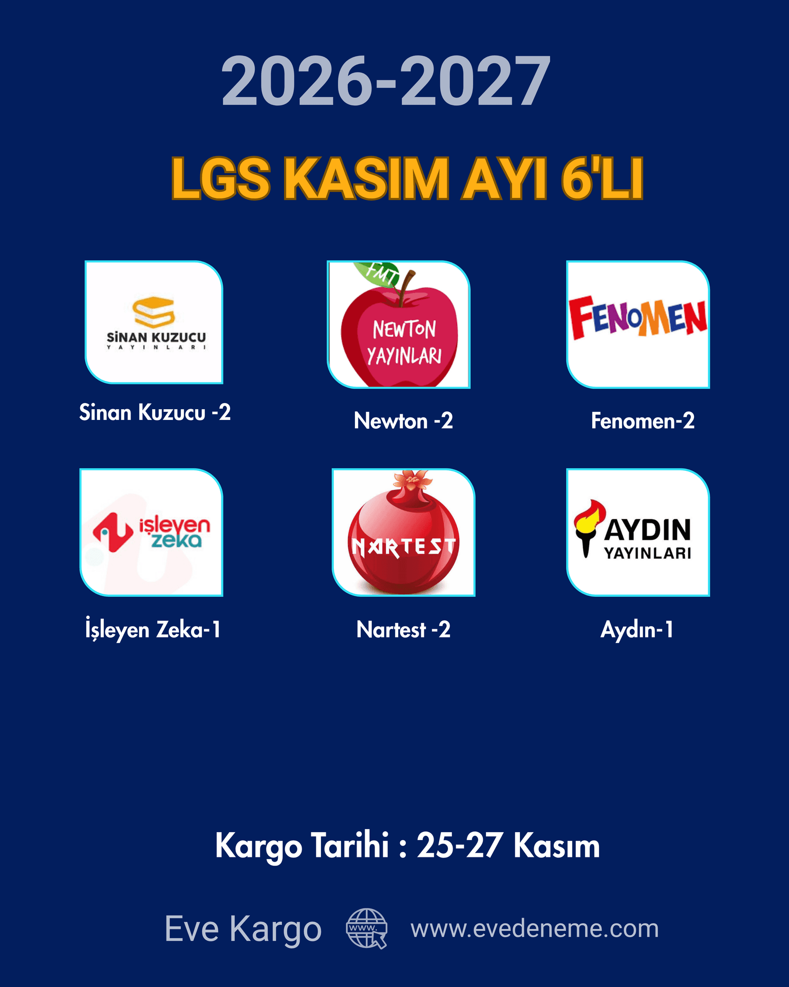 LGS Kasım Ayı 6’lı Deneme Paketi